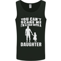 Dad With a Daughter Funny Fathers Day Mens Vest Tank Top Black