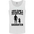 Dad With a Daughter Funny Fathers Day Mens Vest Tank Top White