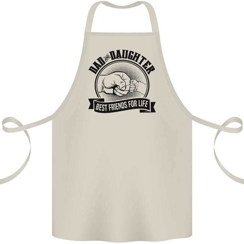 Dad & Daughter Best Friends Father's Day Cotton Apron 100% Organic Natural