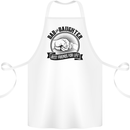 Dad & Daughter Best Friends Father's Day Cotton Apron 100% Organic White