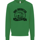 Dad & Daughter Best Friends Father's Day Kids Sweatshirt Jumper Irish Green