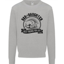 Dad & Daughter Best Friends Father's Day Kids Sweatshirt Jumper Sports Grey