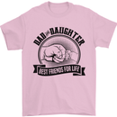 Dad & Daughter Best Friends Father's Day Mens T-Shirt Cotton Gildan Light Pink