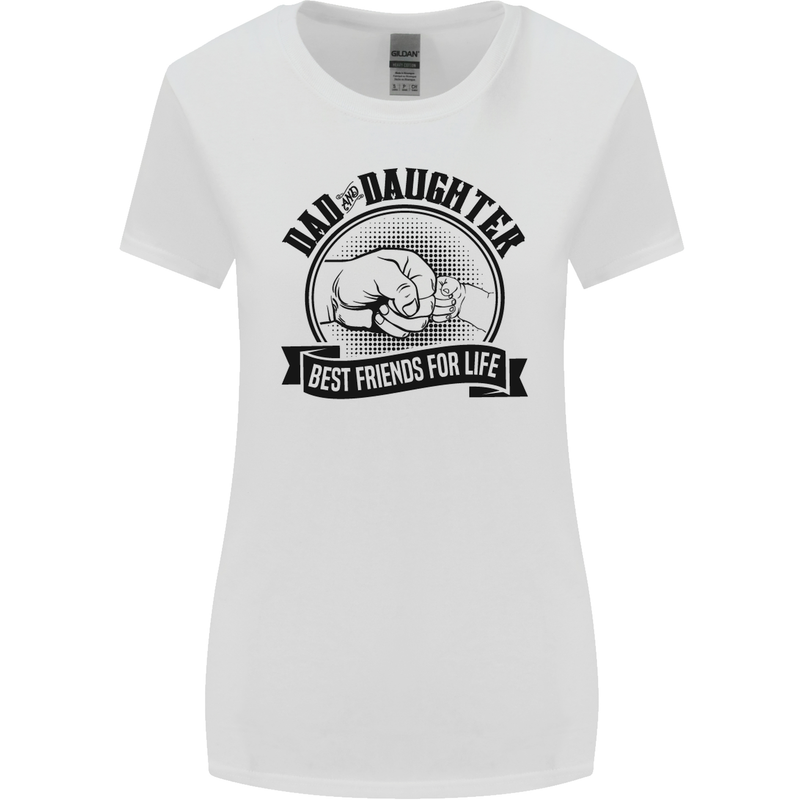 Dad & Daughter Best Friends Father's Day Womens Wider Cut T-Shirt White
