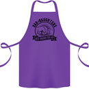 Dad & Daughters Best Friends Father's Day Cotton Apron 100% Organic Purple