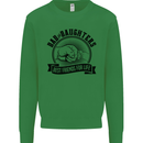 Dad & Daughters Best Friends Father's Day Kids Sweatshirt Jumper Irish Green