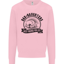 Dad & Daughters Best Friends Father's Day Kids Sweatshirt Jumper Light Pink