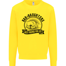 Dad & Daughters Best Friends Father's Day Kids Sweatshirt Jumper Yellow