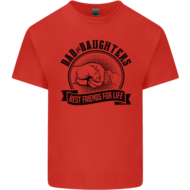 Dad & Daughters Best Friends Father's Day Kids T-Shirt Childrens Red