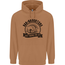 Dad & Daughters Best Friends Father's Day Mens 80% Cotton Hoodie Caramel Latte
