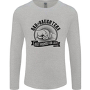 Dad & Daughters Best Friends Father's Day Mens Long Sleeve T-Shirt Sports Grey