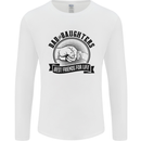 Dad & Daughters Best Friends Father's Day Mens Long Sleeve T-Shirt White