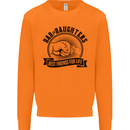 Dad & Daughters Best Friends Father's Day Mens Sweatshirt Jumper Orange