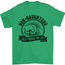 Dad & Daughters Best Friends Father's Day Mens T-Shirt Cotton Gildan Irish Green