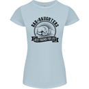 Dad & Daughters Best Friends Father's Day Womens Petite Cut T-Shirt Light Blue