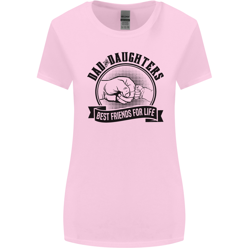 Dad & Daughters Best Friends Father's Day Womens Wider Cut T-Shirt Light Pink
