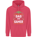 Dad & Gamer Funny Fathers Day Gaming Childrens Kids Hoodie Heliconia