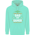 Dad & Gamer Funny Fathers Day Gaming Childrens Kids Hoodie Peppermint