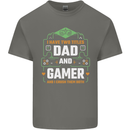Dad & Gamer Funny Fathers Day Gaming Kids T-Shirt Childrens Charcoal