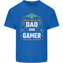 Dad & Gamer Funny Fathers Day Gaming Kids T-Shirt Childrens Royal Blue