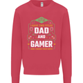 Dad & Gamer Funny Fathers Day Gaming Mens Sweatshirt Jumper Heliconia