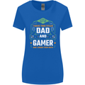 Dad & Gamer Funny Fathers Day Gaming Womens Wider Cut T-Shirt Royal Blue