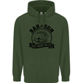 Dad & Son Best Friends Father's Day Childrens Kids Hoodie Forest Green