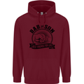 Dad & Son Best Friends Father's Day Childrens Kids Hoodie Maroon