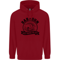 Dad & Son Best Friends Father's Day Childrens Kids Hoodie Red