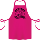 Dad & Son Best Friends Father's Day Cotton Apron 100% Organic Pink
