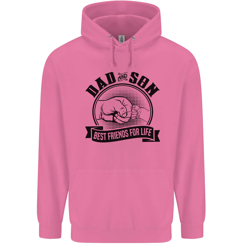 Dad & Son Best Friends Father's Day Mens 80% Cotton Hoodie Azelea
