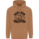 Dad & Son Best Friends Father's Day Mens 80% Cotton Hoodie Caramel Latte