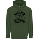 Dad & Son Best Friends Father's Day Mens 80% Cotton Hoodie Forest Green