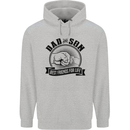 Dad & Son Best Friends Father's Day Mens 80% Cotton Hoodie Sports Grey