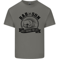 Dad & Son Best Friends Father's Day Mens Cotton T-Shirt Tee Top Charcoal