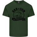 Dad & Son Best Friends Father's Day Mens Cotton T-Shirt Tee Top Forest Green
