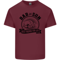 Dad & Son Best Friends Father's Day Mens Cotton T-Shirt Tee Top Maroon