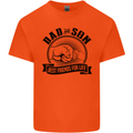 Dad & Son Best Friends Father's Day Mens Cotton T-Shirt Tee Top Orange