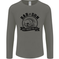 Dad & Son Best Friends Father's Day Mens Long Sleeve T-Shirt Charcoal