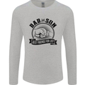 Dad & Son Best Friends Father's Day Mens Long Sleeve T-Shirt Sports Grey