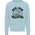 Dad & Son Best Friends Father's Day Mens Sweatshirt Jumper Light Blue