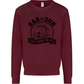 Dad & Son Best Friends Father's Day Mens Sweatshirt Jumper Maroon