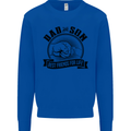 Dad & Son Best Friends Father's Day Mens Sweatshirt Jumper Royal Blue