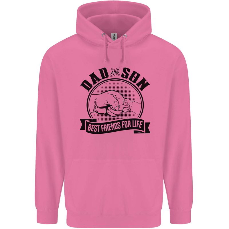 Dad & Son Best Friends For Life Childrens Kids Hoodie Azalea