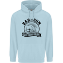 Dad & Son Best Friends For Life Childrens Kids Hoodie Light Blue