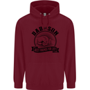 Dad & Son Best Friends For Life Childrens Kids Hoodie Maroon