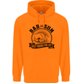 Dad & Son Best Friends For Life Childrens Kids Hoodie Orange