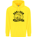 Dad & Son Best Friends For Life Childrens Kids Hoodie Yellow