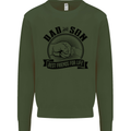 Dad & Son Best Friends For Life Kids Sweatshirt Jumper Forest Green