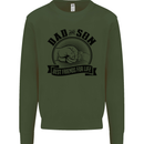 Dad & Son Best Friends For Life Kids Sweatshirt Jumper Forest Green